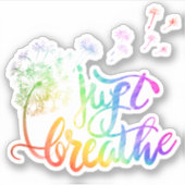 タンポポ吹ンを風で吸う シール (正面)