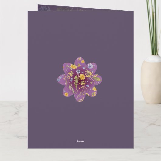 タンポポ喜び カード (裏面)