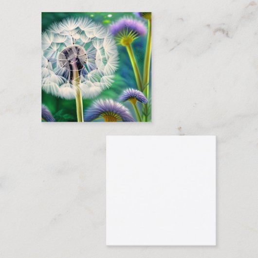 タンポポ図 スクエア名刺 (正面/裏面)