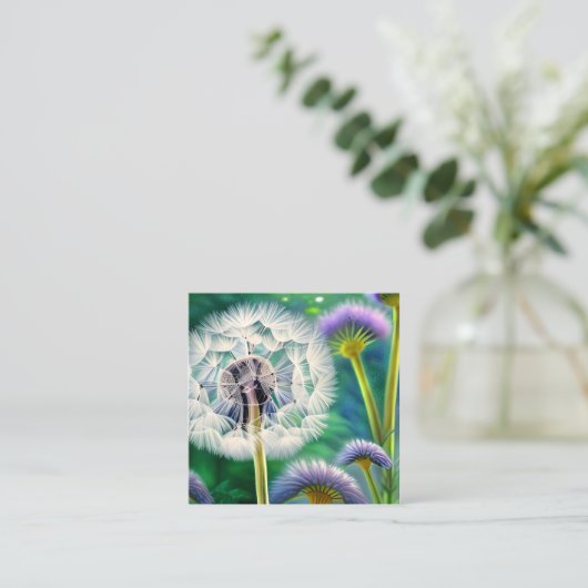 タンポポ図 スクエア名刺 (スタンド正面)