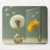 タンポポ変換が鏡に反映 マウスパッド (正面)