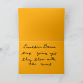 タンポポ夢グリーティングカード 招待状 (内部)