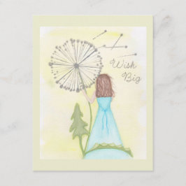 タンポポ小さな女の子 エンクロージャーカード