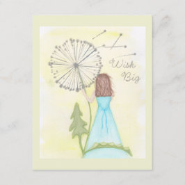タンポポ小さな女の子 エンクロージャーカード