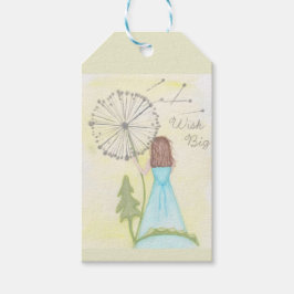 タンポポ小さな女の子 ギフトタグ