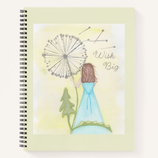タンポポ小さな女の子 ノートブック (正面)