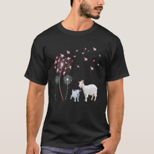 タンポポ山羊かわいいヤギ農家フローラタンポポS Tシャツ