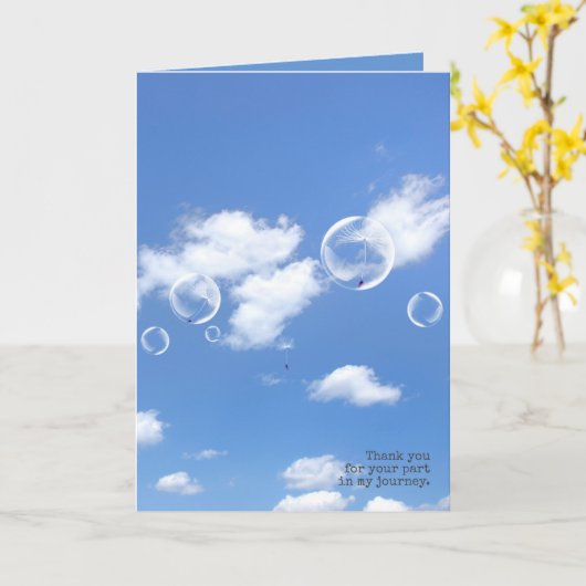 タンポポ感謝していン カード (黄色い花)