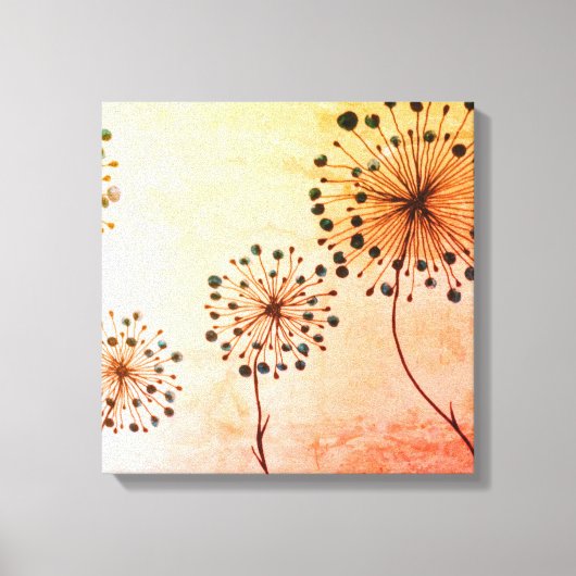 タンポポ指プリント キャンバスプリント (正面)