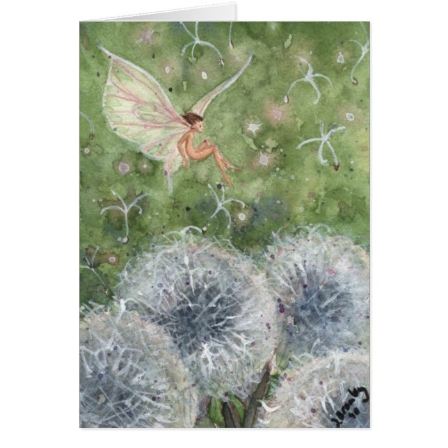 "タンポポ時計妖精"のカード (正面)