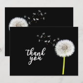 タンポポ来ンの葬式に感謝 招待状 (正面/裏面)