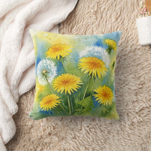 タンポポ枕 クッション (ブランケット)