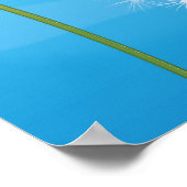 タンポポ植物 ポスター (角)