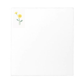 タンポポ水彩メモ帳 ノートパッド