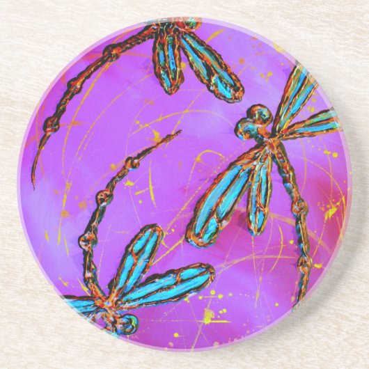 タンポポ浮気ピンク コースター (正面)