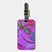 タンポポ浮気ピンク ラゲッジタグ (正面縦)