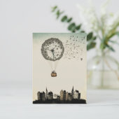 タンポポ熱気球 ポストカード (スタンド正面)