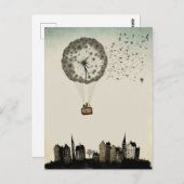 タンポポ熱気球 ポストカード (正面/裏面)