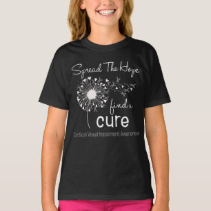 タンポポ皮質視覚障害認識度 Tシャツ