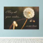 タンポポ種の頭（茶色） キャンバスプリント (インサイチュ (ウッドフロア))