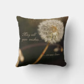 タンポポ種の頭(茶色) クッション (裏面)