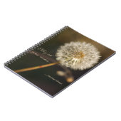 タンポポ種の頭(茶色) ノートブック (左側)