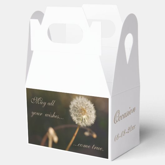 タンポポ種の頭（茶色） フェイバーボックス (オープン)