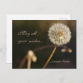 タンポポ種の頭(茶色) ポストカード (正面/裏面)