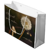 タンポポ種の頭(茶色) ラージペーパーバッグ (正面アングル)