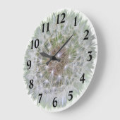 タンポポ種子ヘッド ラージ壁時計 (傾斜)