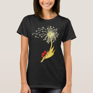タンポポ種子Ladybug庭師ハーバリスト Tシャツ