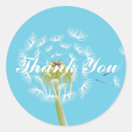 タンポポ空ありがとう ラウンドシール