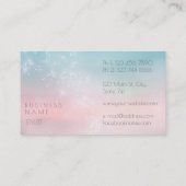 タンポポ紙吹雪ピンクブルーパントーングラデーション 名刺 (裏面)