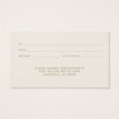 タンポポ素朴ン種植物ロゴギフトカード (裏面)