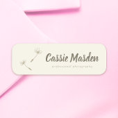 タンポポ素朴ン種植物事業ロゴ 名札