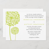 タンポポ結婚ス 招待状 (正面/裏面)