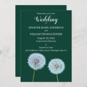 タンポポ結婚ン 招待状 (正面/裏面)