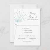 タンポポ結婚ート 出欠カード (正面)