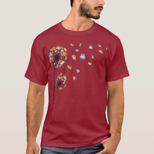 タンポポ花シャツかわいい木の贈り物 Tシャツ (正面)