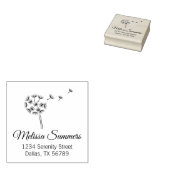 タンポポ花パラシュート住所 ラバースタンプ (押印)