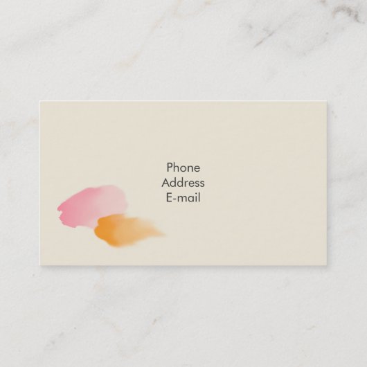 タンポポ花名刺 名刺 (裏面)