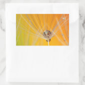 タンポポ花花デスティニー平和ラブアート 長方形シール (バッグ)