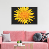 タンポポ花24x16 (60x40cm)ワッカ キャンバスプリント (インサイチュ (リビング))