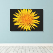 タンポポ花24x16 (60x40cm)ワッカ キャンバスプリント (インサイチュ (ウッドフロア))