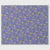 タンポポ花 ラッピングペーパー (フラット)