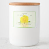 タンポポ茶の自家製 フードラベル (正面)