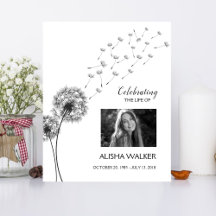 タンポポ記念葬儀写真ウェルカムサイン