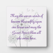 タンポポ賛美の花この自家製プラーク フォトプラーク (正面)