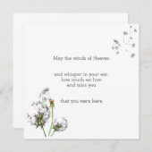 タンポポ追悼 ノートカード (正面/裏面)