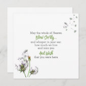 タンポポ追悼 ノートカード (正面/裏面)